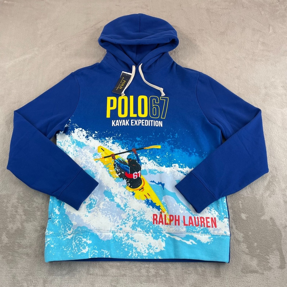 Polo Ralph Lauren Kayak Polo 67 Expedition Rapids Hoodie Men Large NWT $248